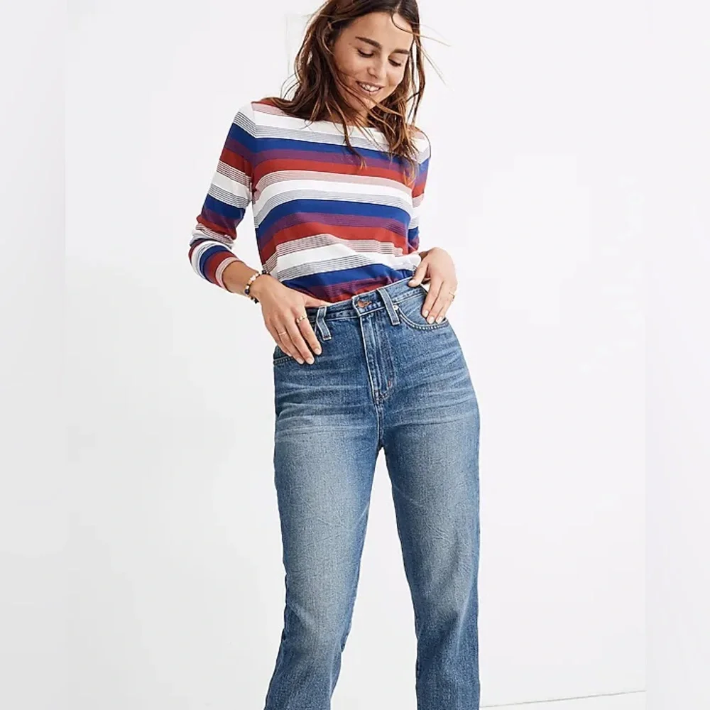 Madewell The Momjean in Downey Wash size 28